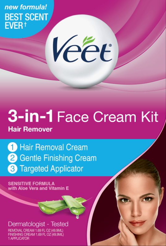 VEET® 3-in-1 Facial Hair Cream Kit - Hair Removal Cream